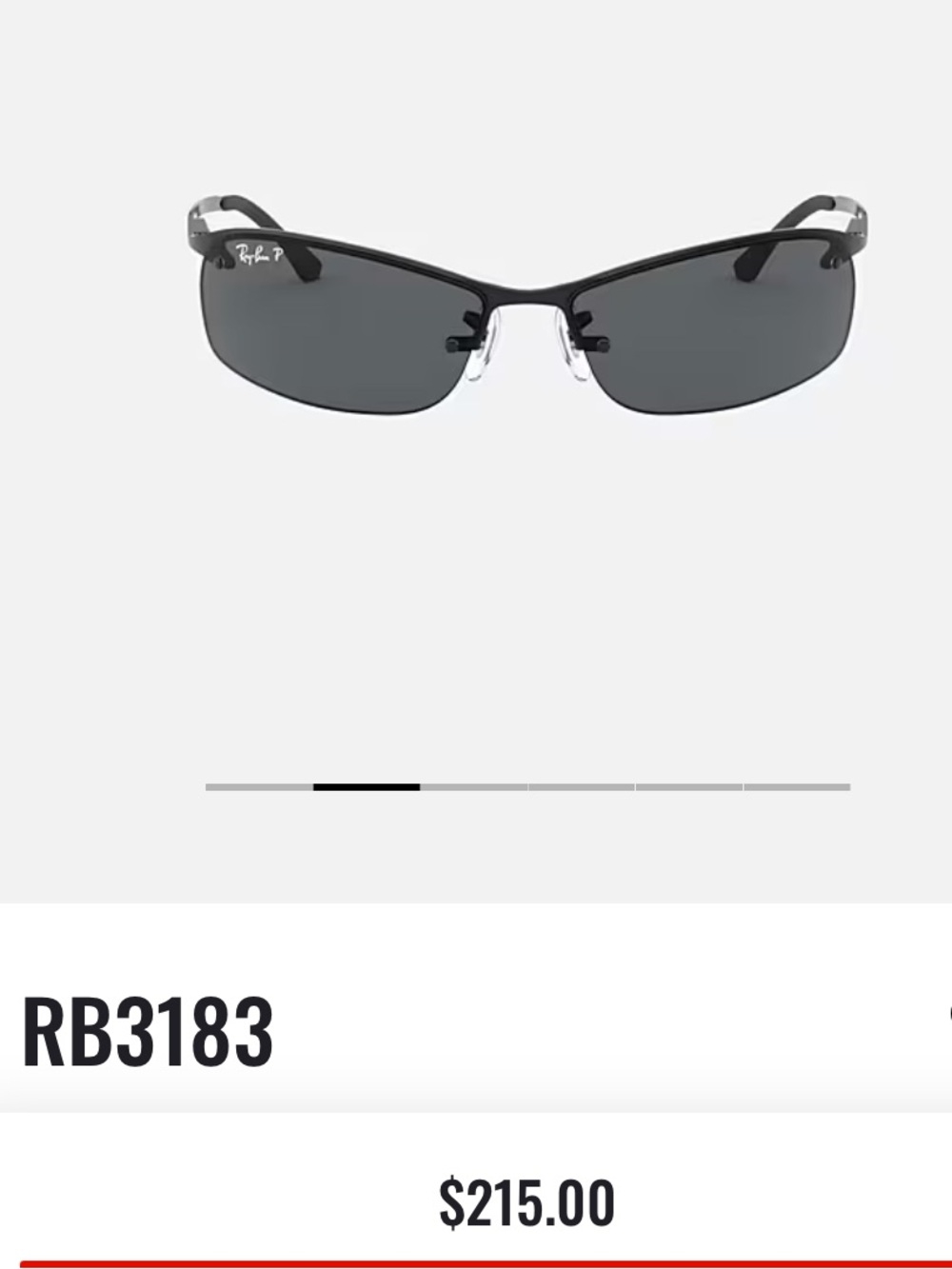 NIB Ray-Ban RB3183 Polarized Sunglasses - Picture 6 of 9